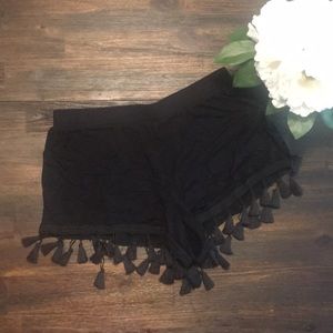 Forever 21 Black Tassel Shorts